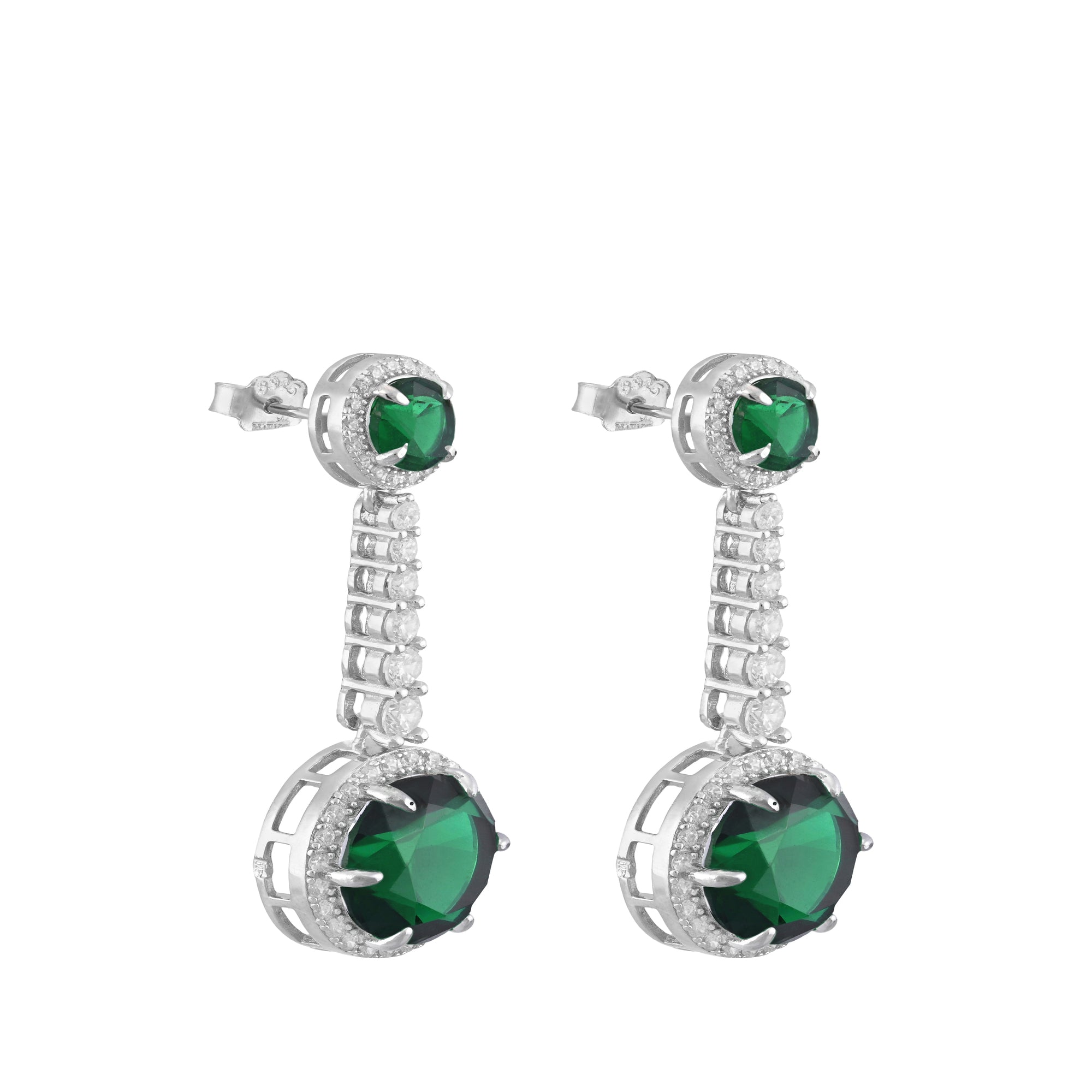 Royal Emerald Drop Earrings
