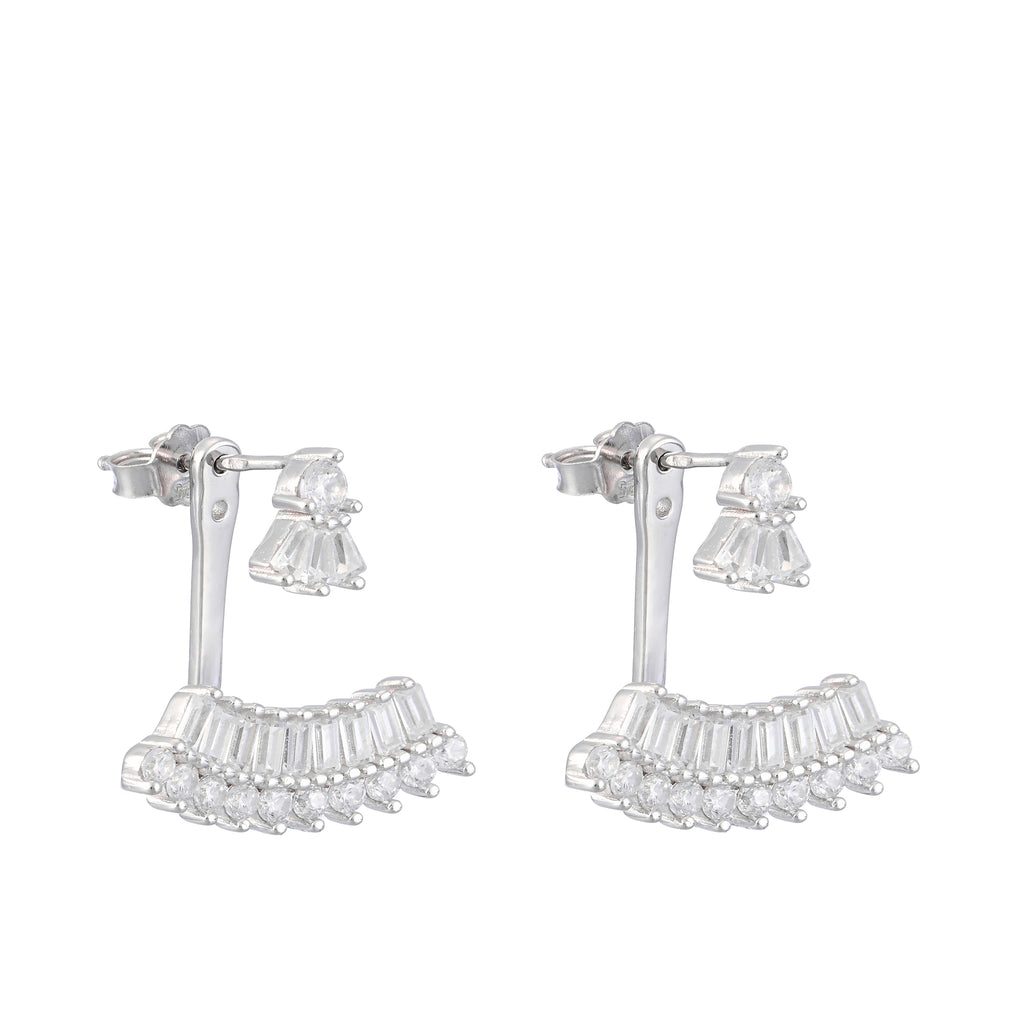 Statement Crystal Fan Earrings