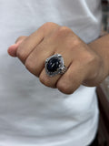 Onyx Emperor Ring – 925 Silver