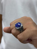 Lapis Royal Ring – 925 Silver