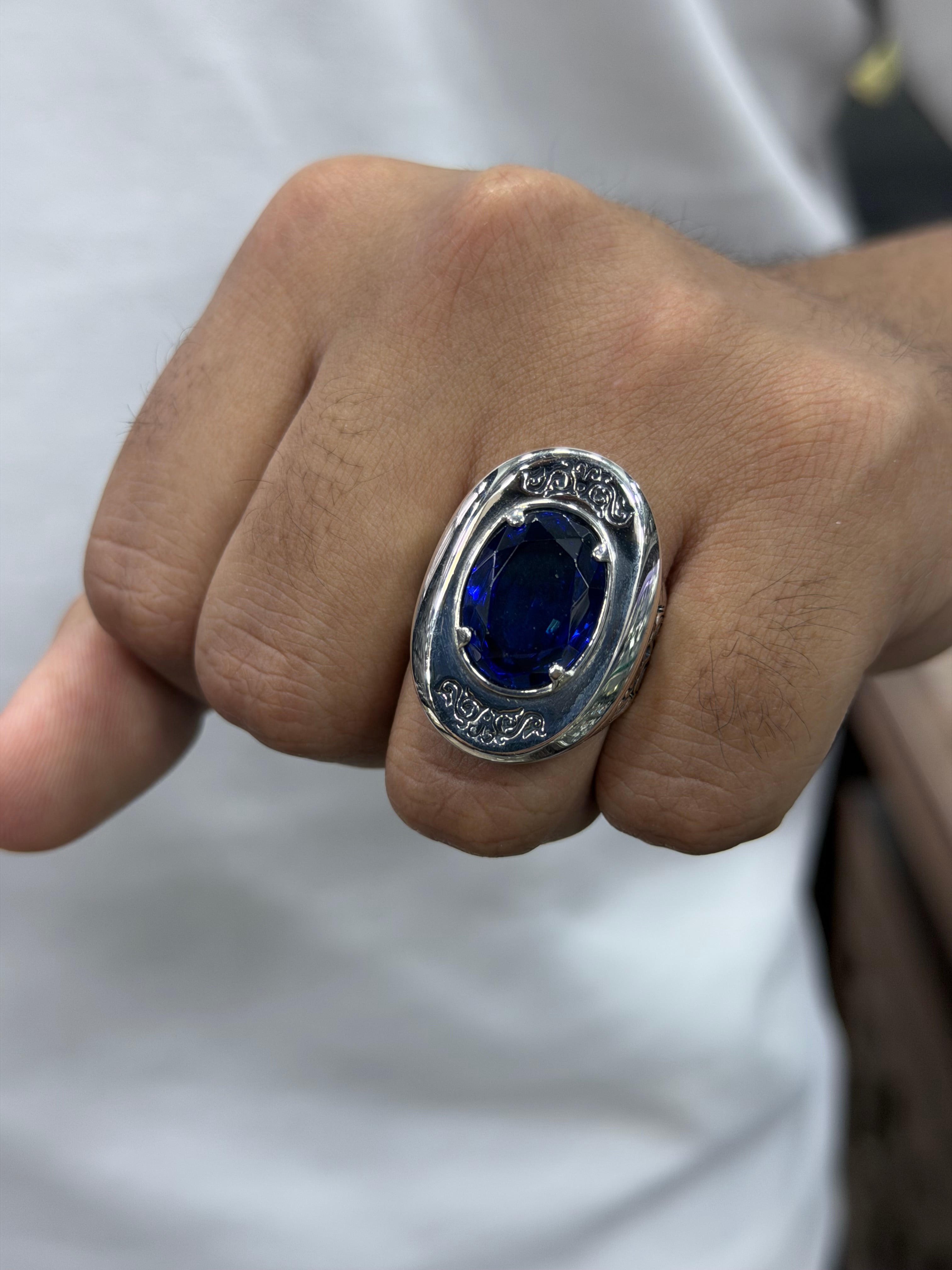 Azure Emperor Ring – 925 Silver