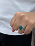 Green Titan Ring - 925 Silver