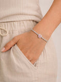 Pink Heart Tennis Bracelet