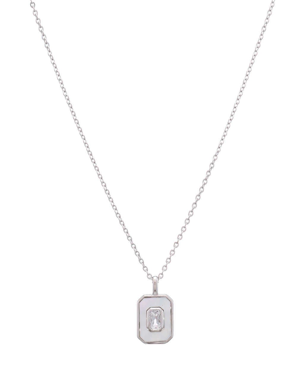 Octagon Pendant Necklace