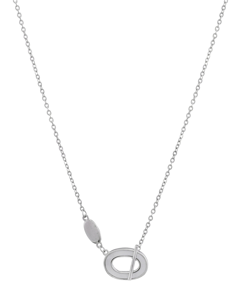 Circle Bar Pendant Necklace