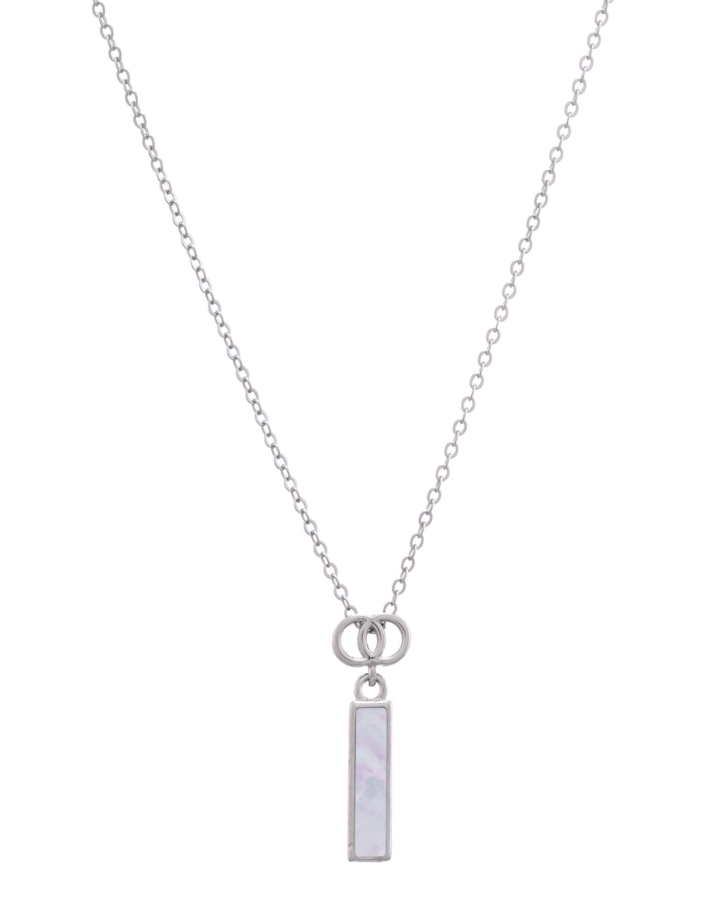Double Ring Bar Necklace