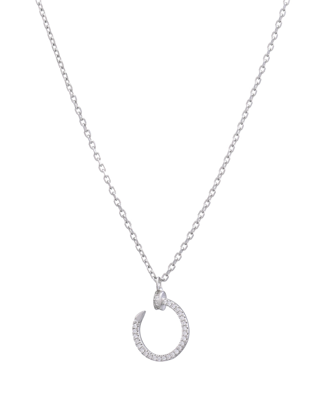 Minimal Open Circle Necklace