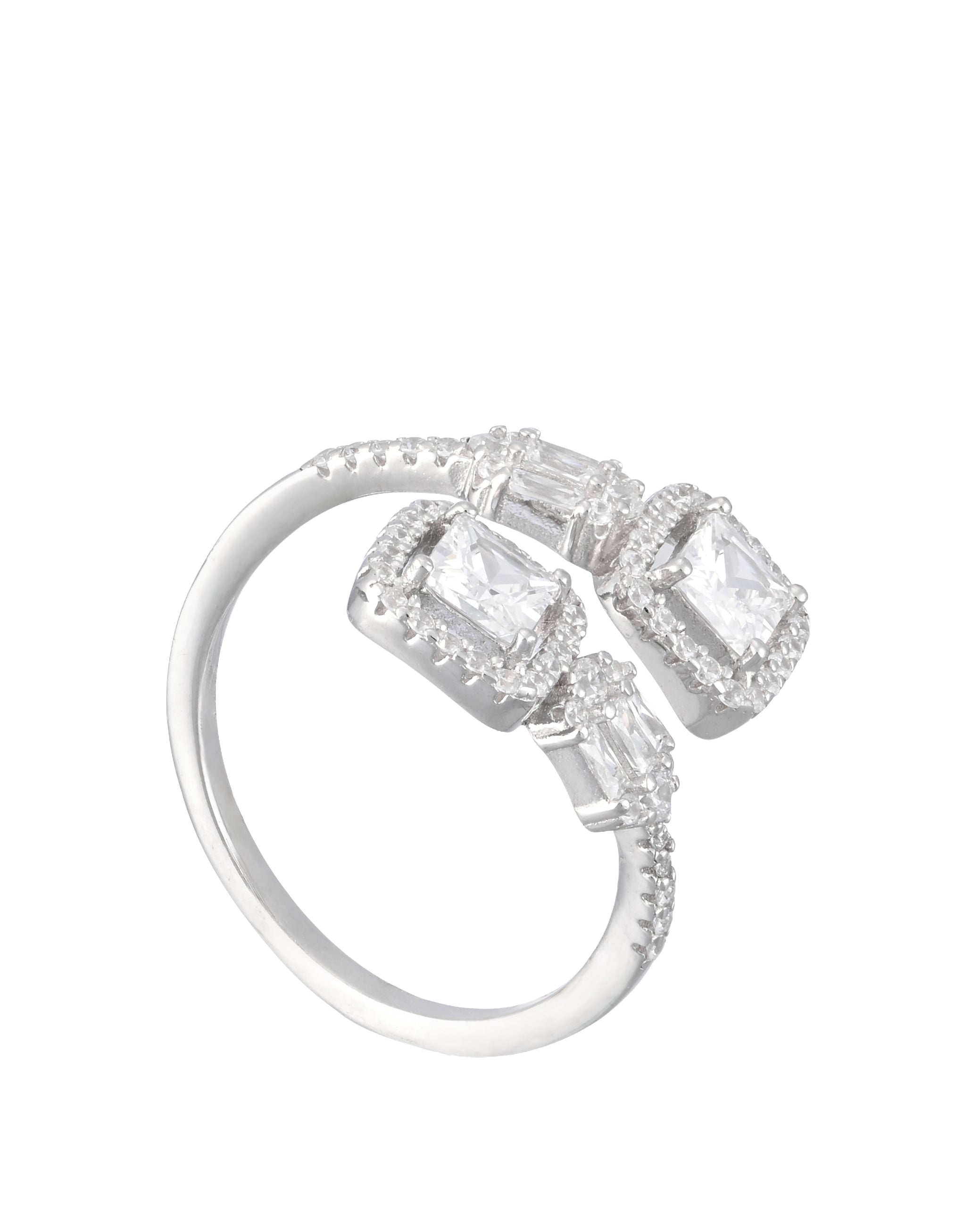 Twin Square Ring “free size”