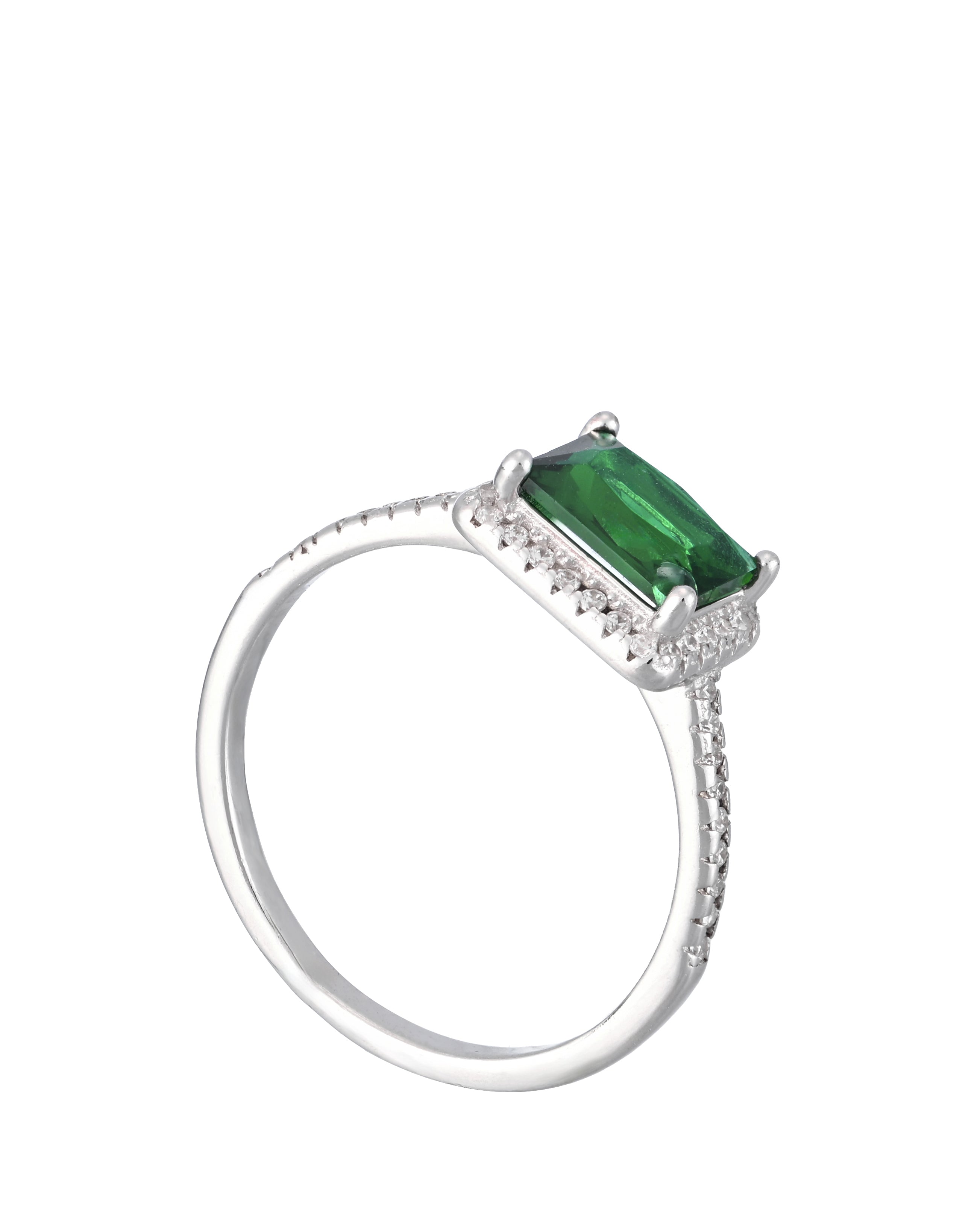 Emerald Square Ring