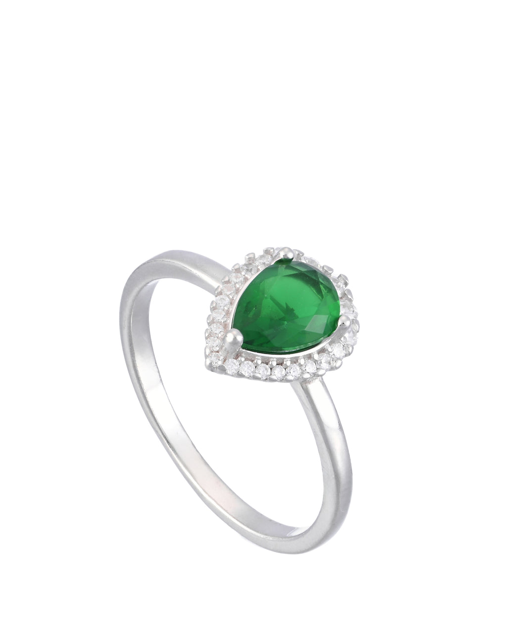 Emerald Drop Ring