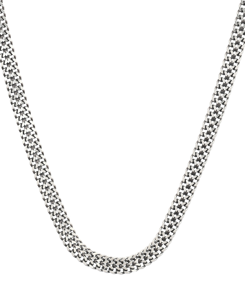 Bold Texture Silver Chain
