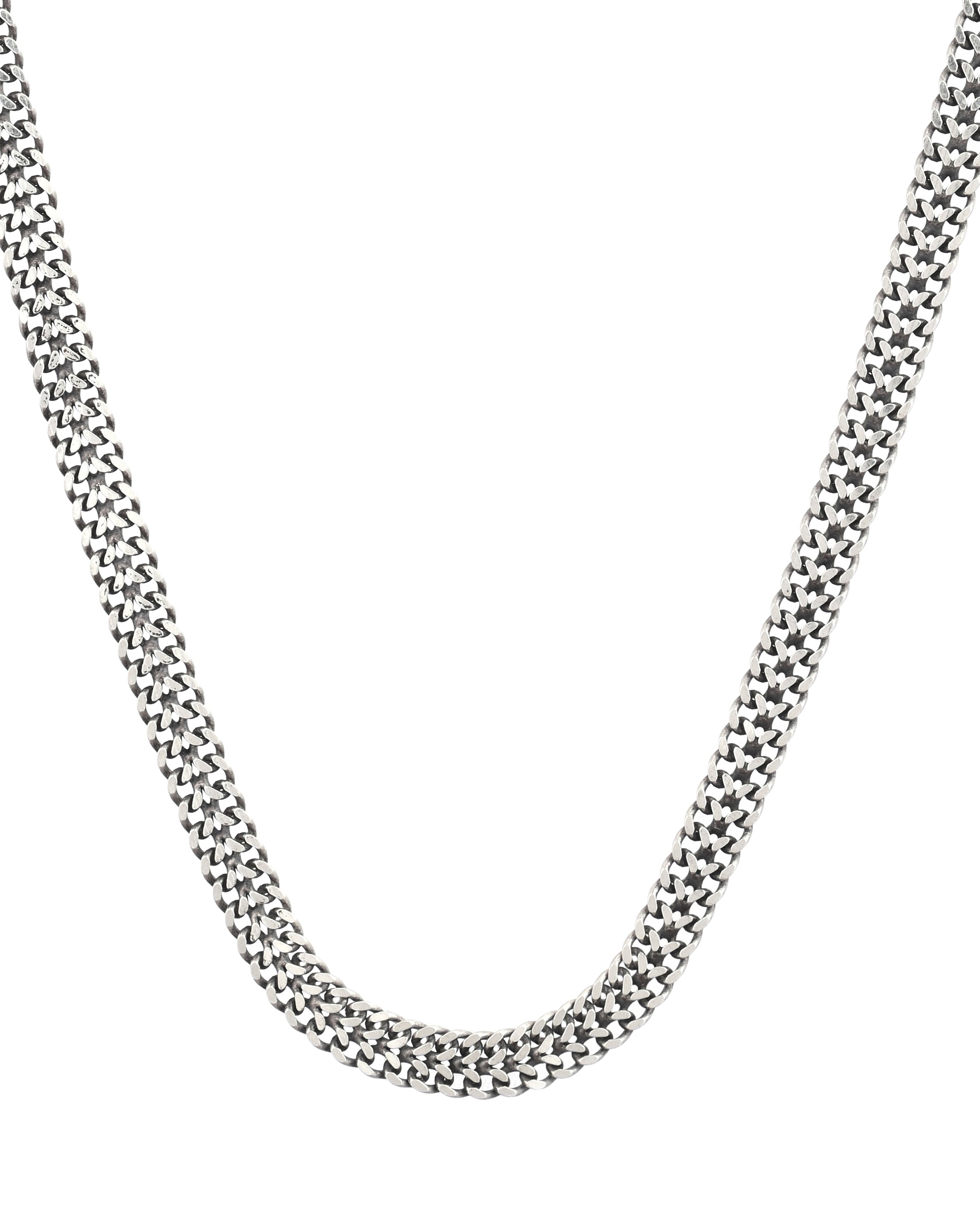 Bold Texture Silver Chain