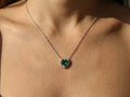Emerald Heart Pendant Necklace