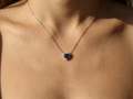 Purple Heart Pendant Necklace