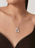 Minimal Square Pendant Necklace