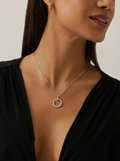 Minimal Open Circle Necklace