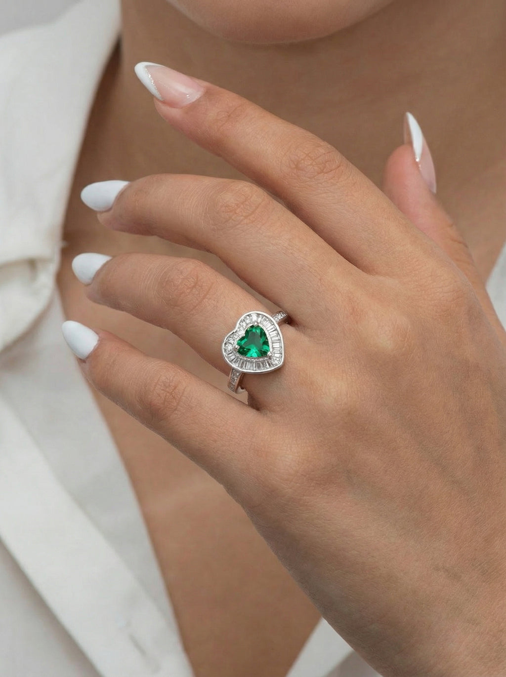 Emerald Heart Ring