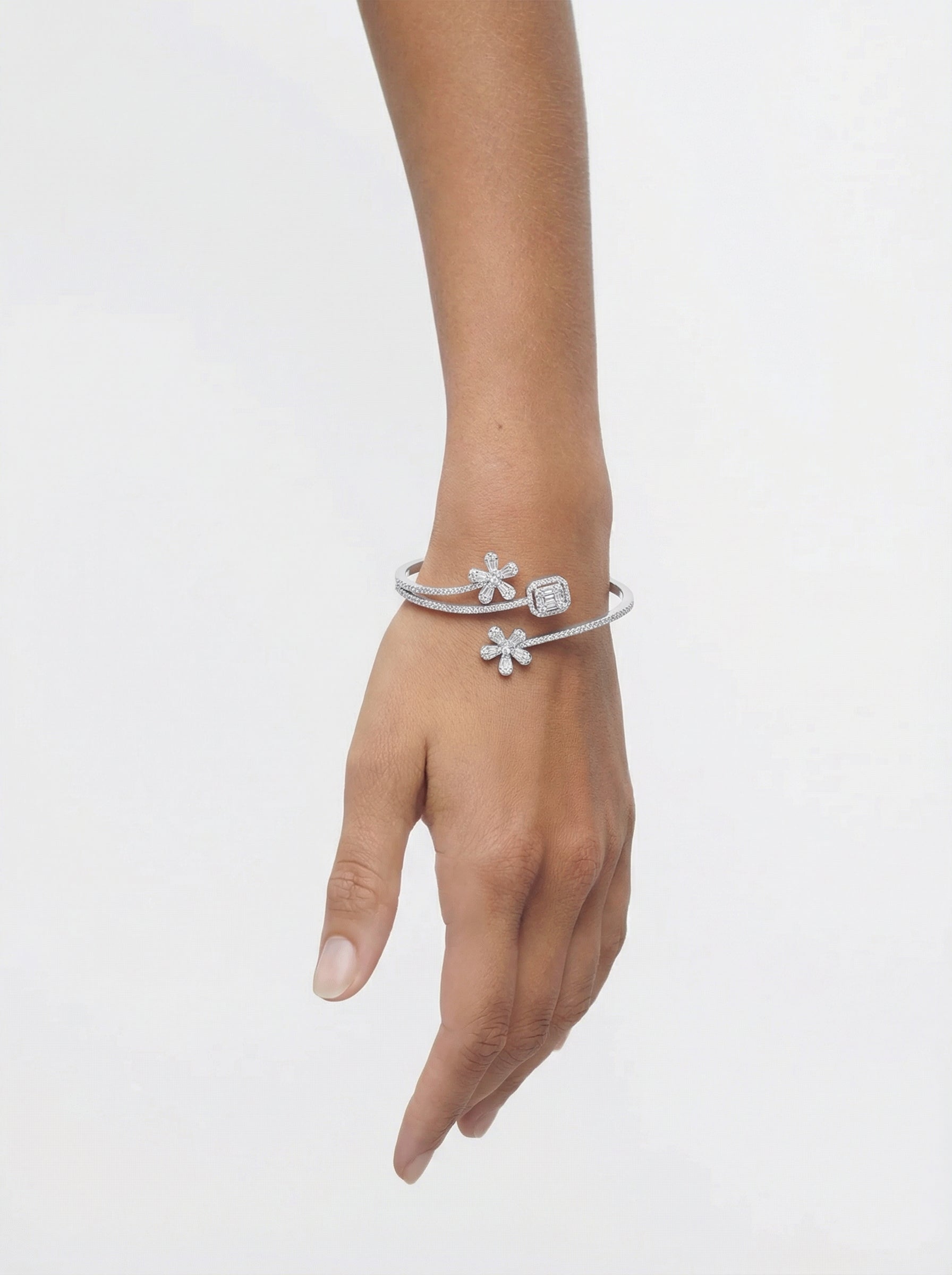 Flower Twin Bangle