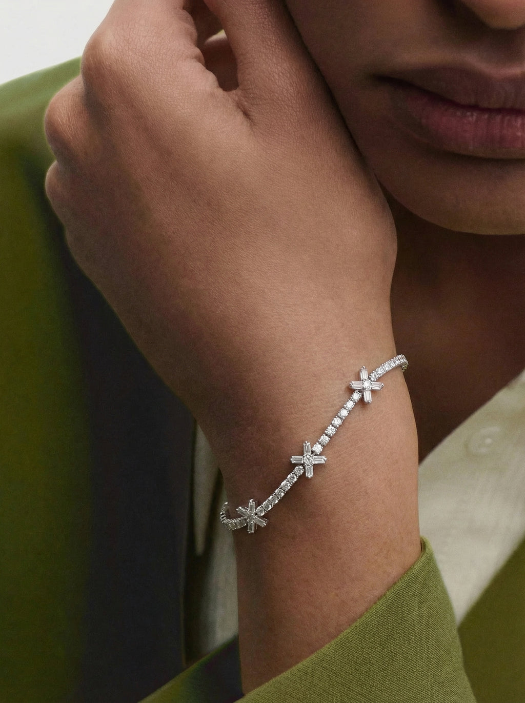 Celestial Spark Tennis Bracelet