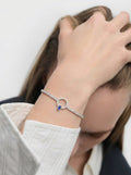 Sapphire Halo Tennis Bracelet