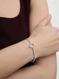 Rose Halo Tennis Bracelet